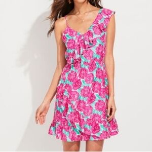 Vineyard Vines Pink and Blue Floral Mini Dress